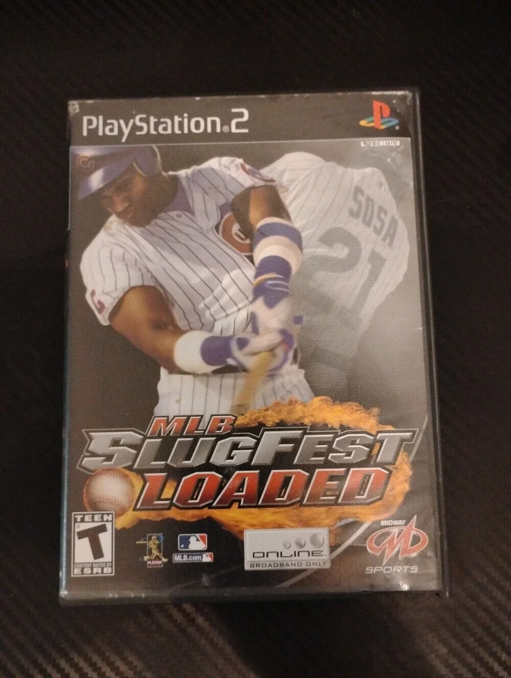 MLB SlugFest Loaded (Sony PlayStation 2, 2004) - Case & Cover Art Only (NO DISC)